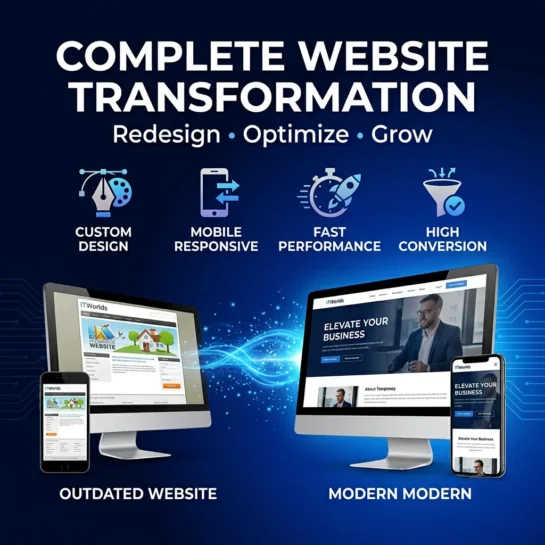 complete website transformation