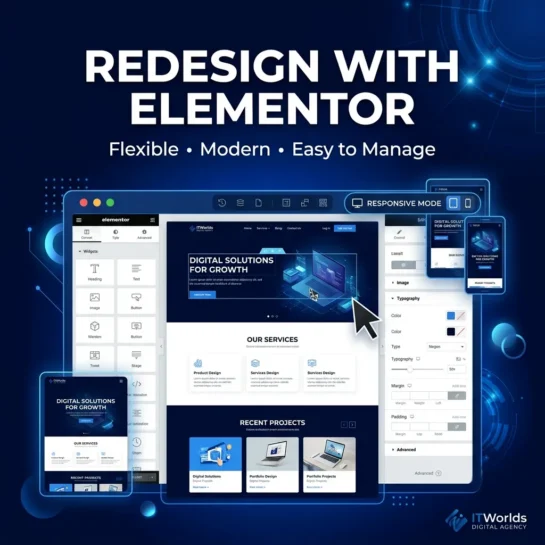 redesign with elementor