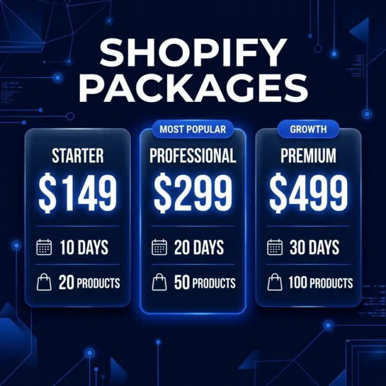 shopify pakages