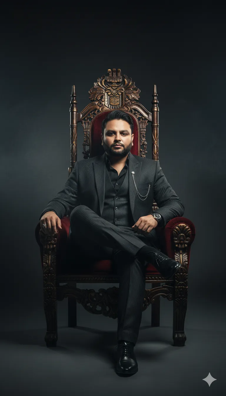 AI Prompt 107 A cinematic, ultra-realistic full-body portrait of a confident man