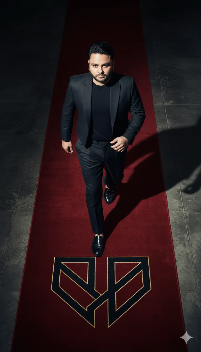 AI Prompt 111 A branded overhead campaign shot