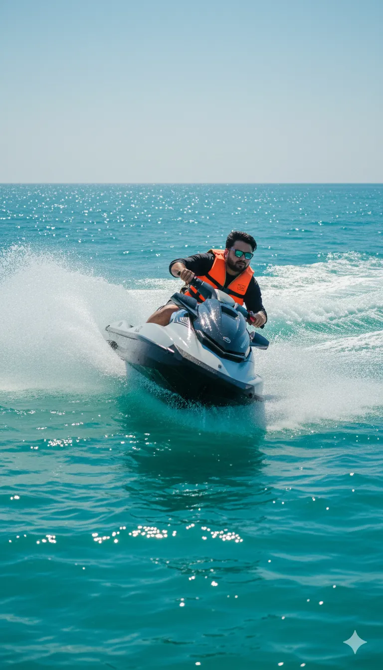 AI Prompt 117 The sea glistens under a clear blue sky