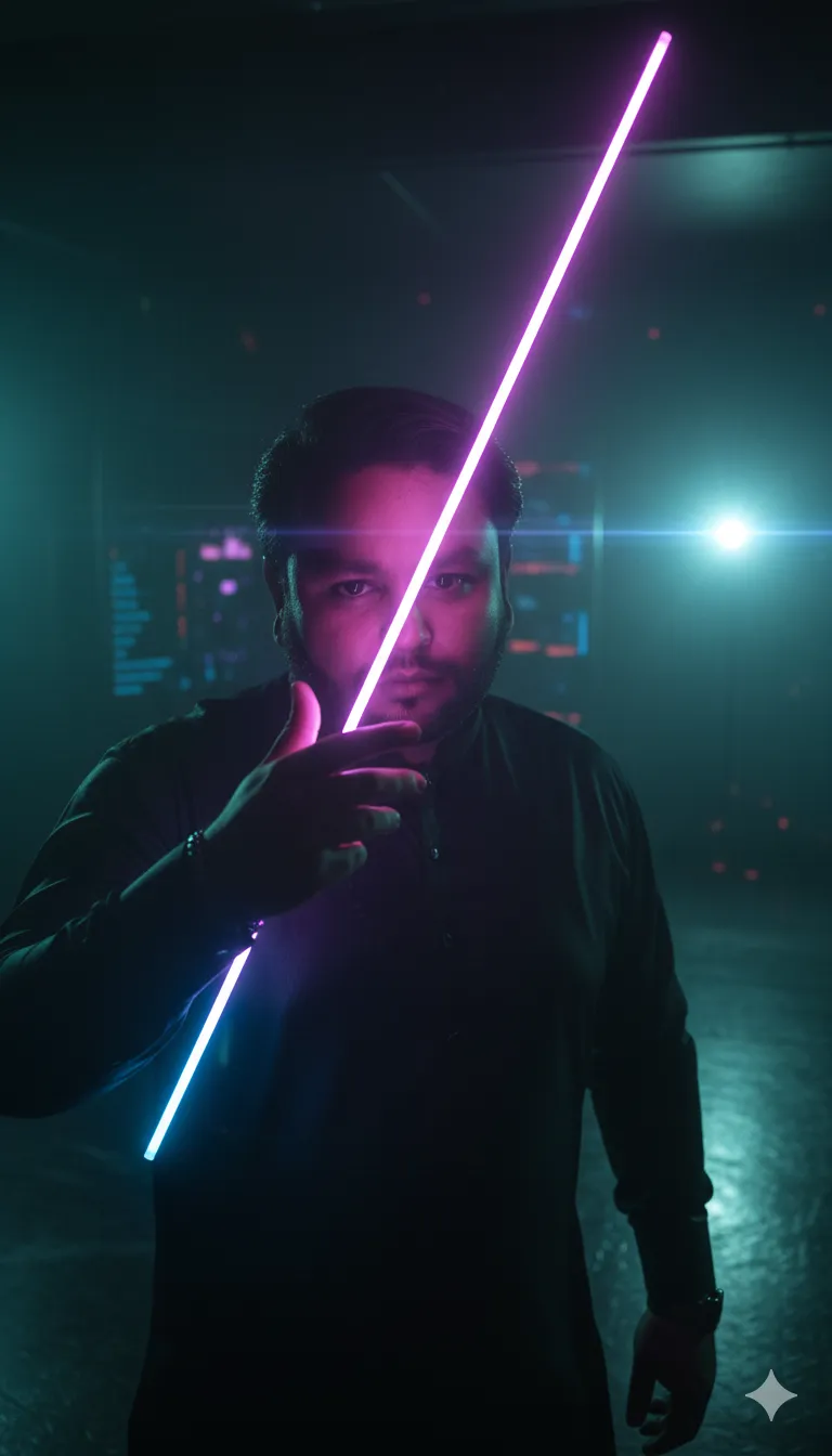 AI Prompt 123 His face is partially obscured by his hand