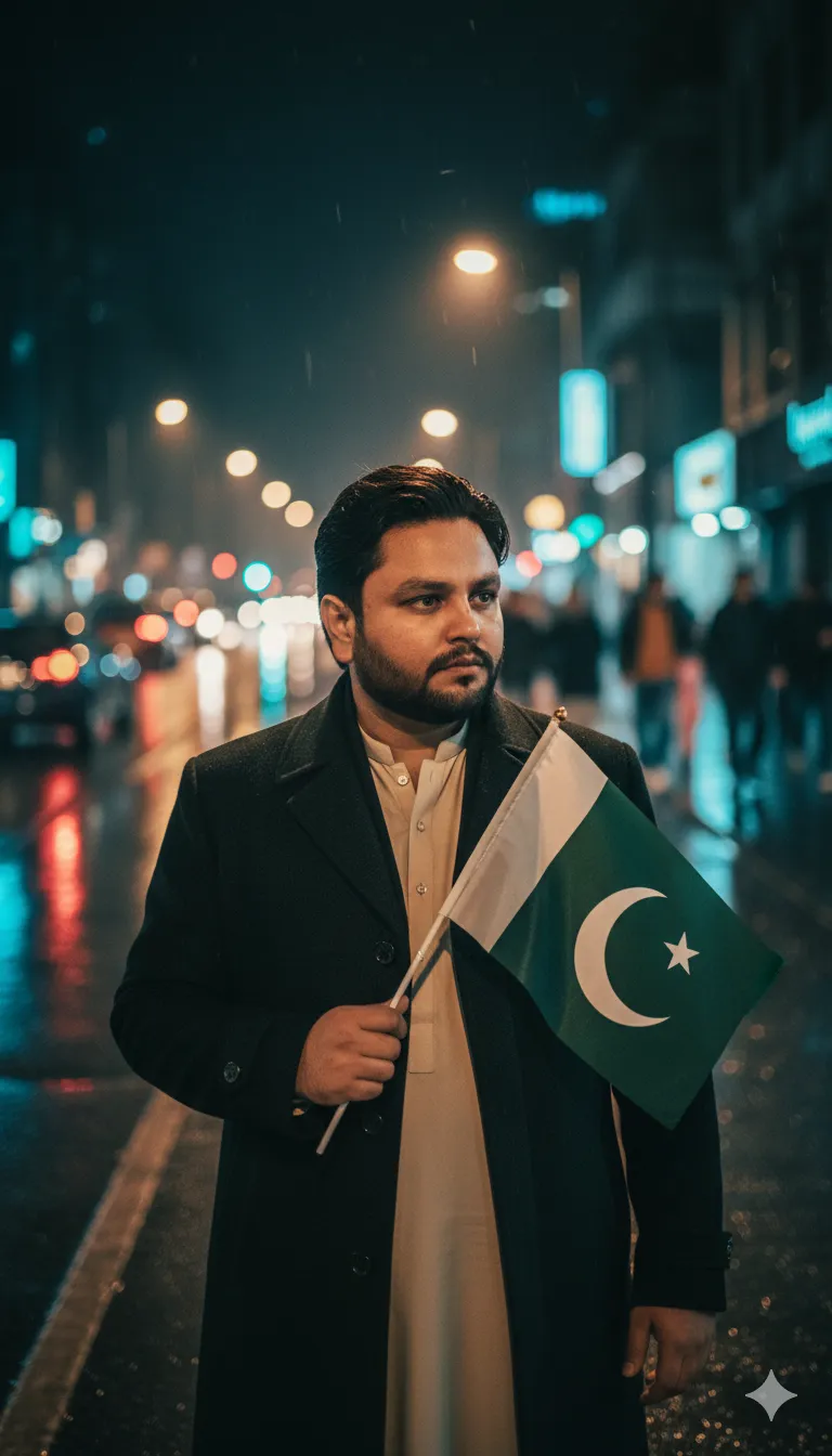 AI Prompt 147 A young man with sharp features and wavy Dark hair