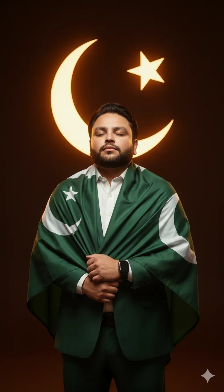 AI Prompt 149 A POWERFUL, ULTRA-REALISTIC PORTRAIT OF A CONFIDENT PAKISTANI MAN