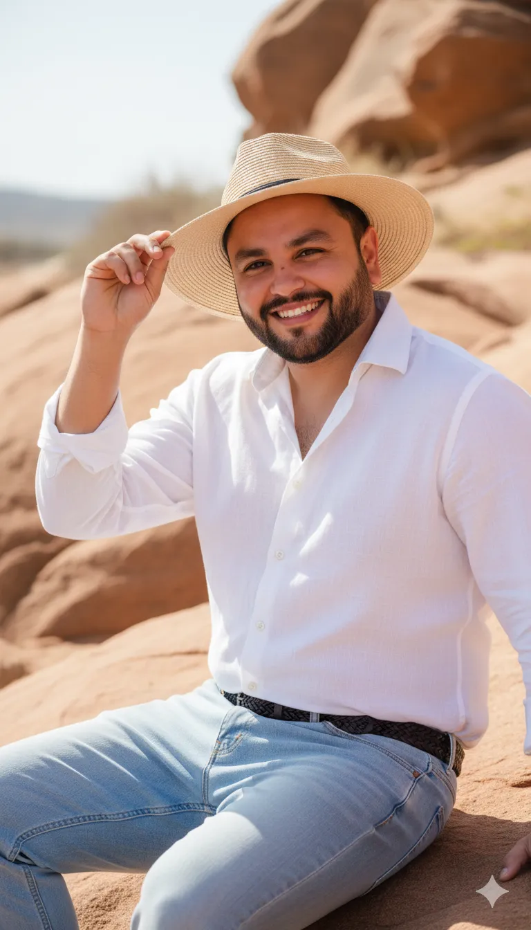 AI Prompt 185 Generate an image where A handsome young man