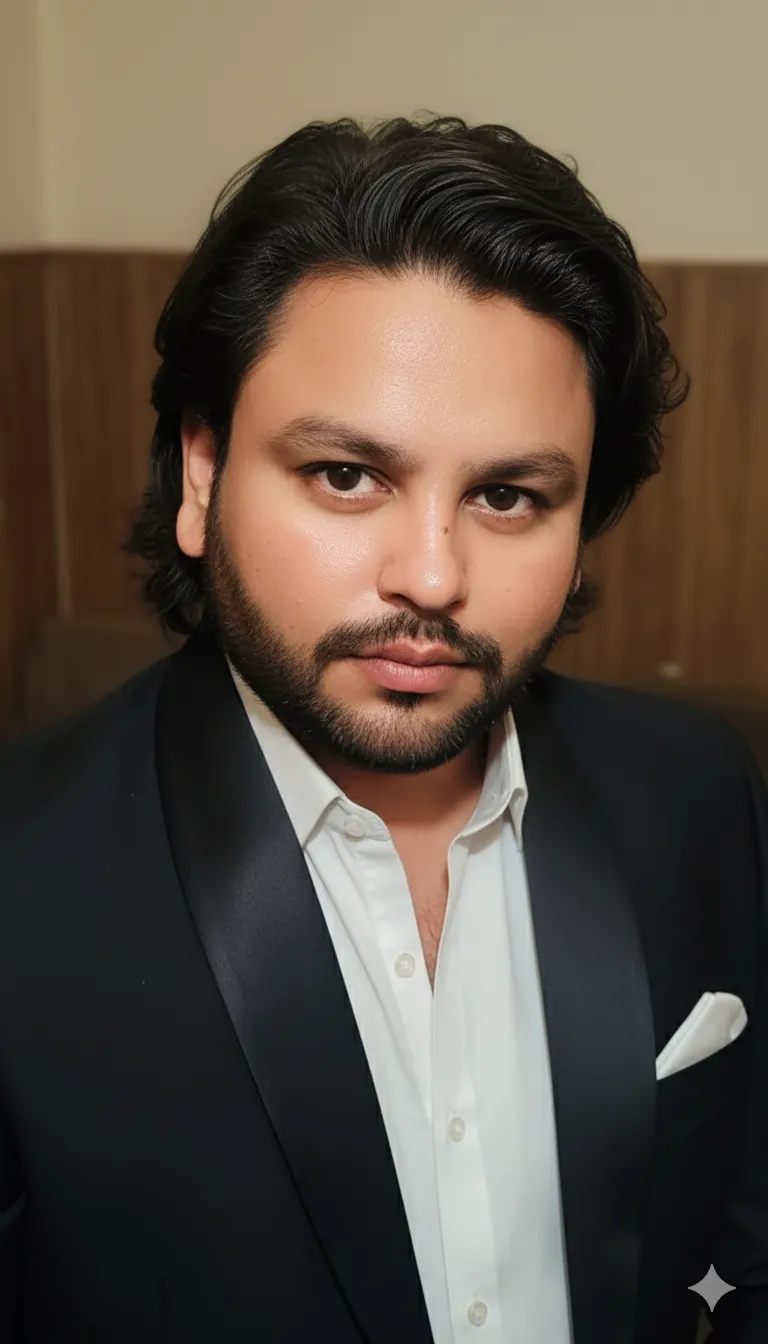 AI Prompt 190 Create a hyper-realistic portrait of a man based on the uploaded selfie