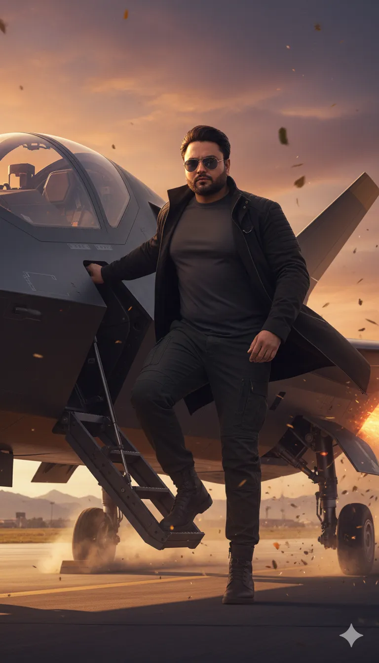 AI Prompt 210 A cinematic, ultra-realistic image of a confident Pakistani man