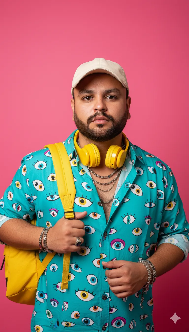 Rana Zeeshan Ahmad Founder & CEO For ITWORLD's AI Prompt 216 Ultra-realistic BK fashion editorial portrait of a trendy young man