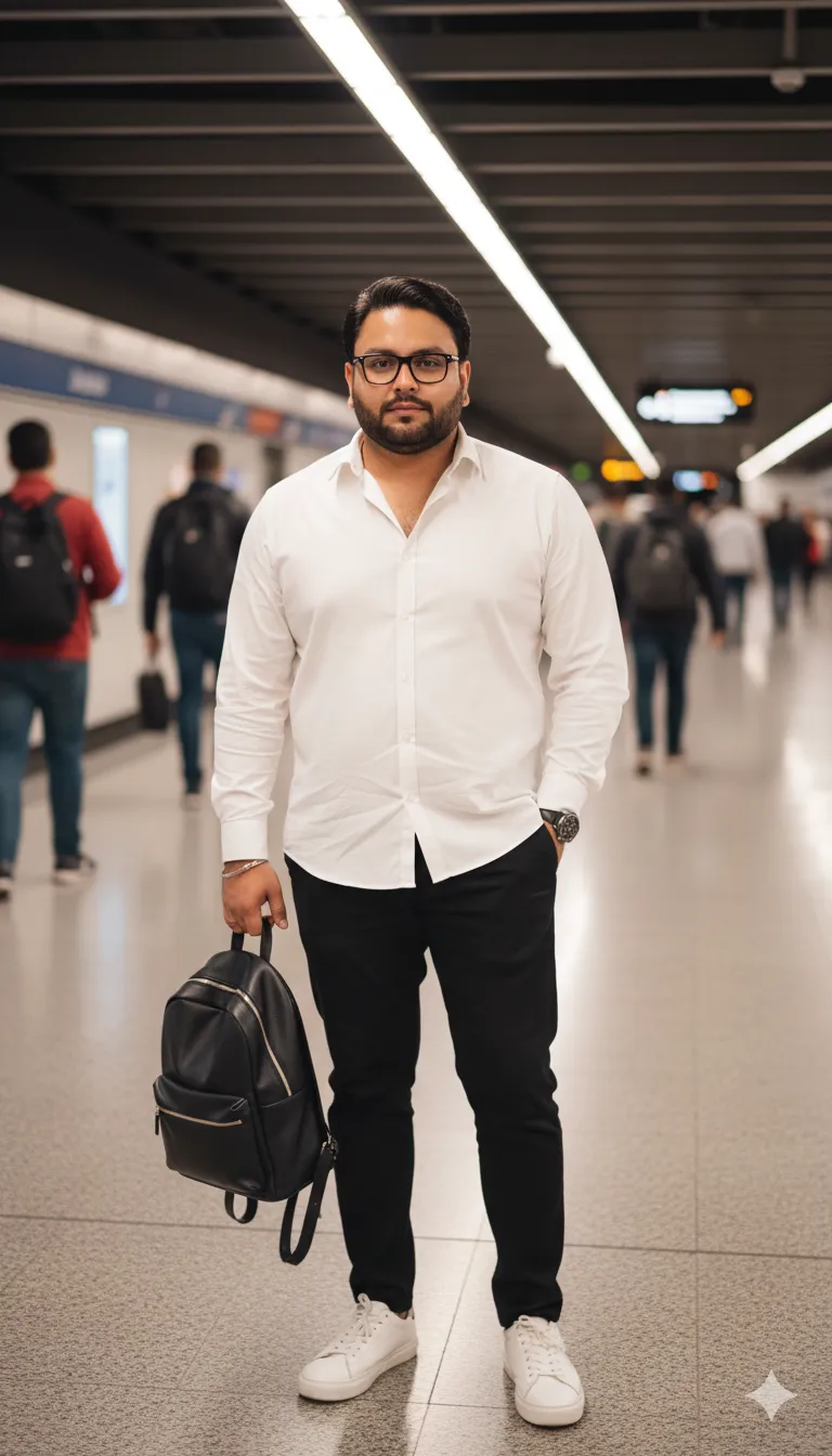 Rana Zeeshan Ahmad Founder & CEO For ITWORLD's AI Prompt 238 Ultra-stylized fashion editorial portrait of a confident young man