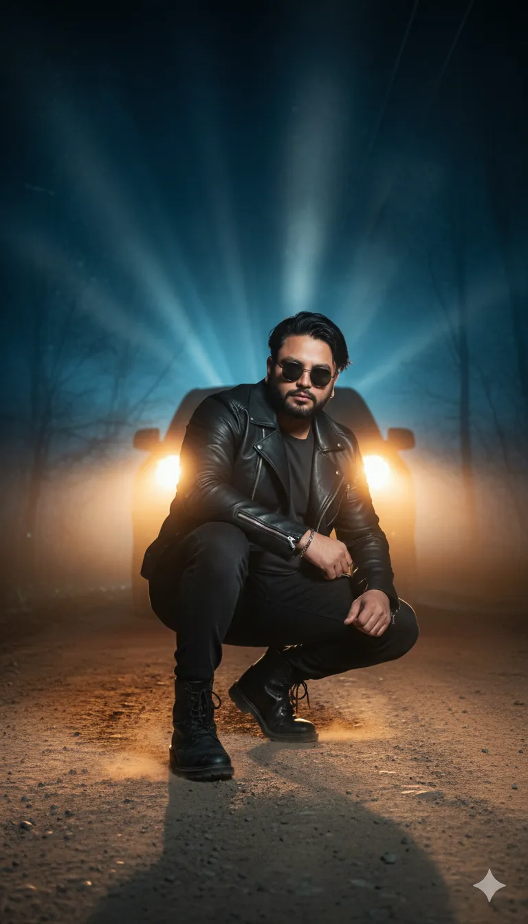 AI Prompt 251 A hyper-realistic editorial fashion photograph of an incredibly handsome young