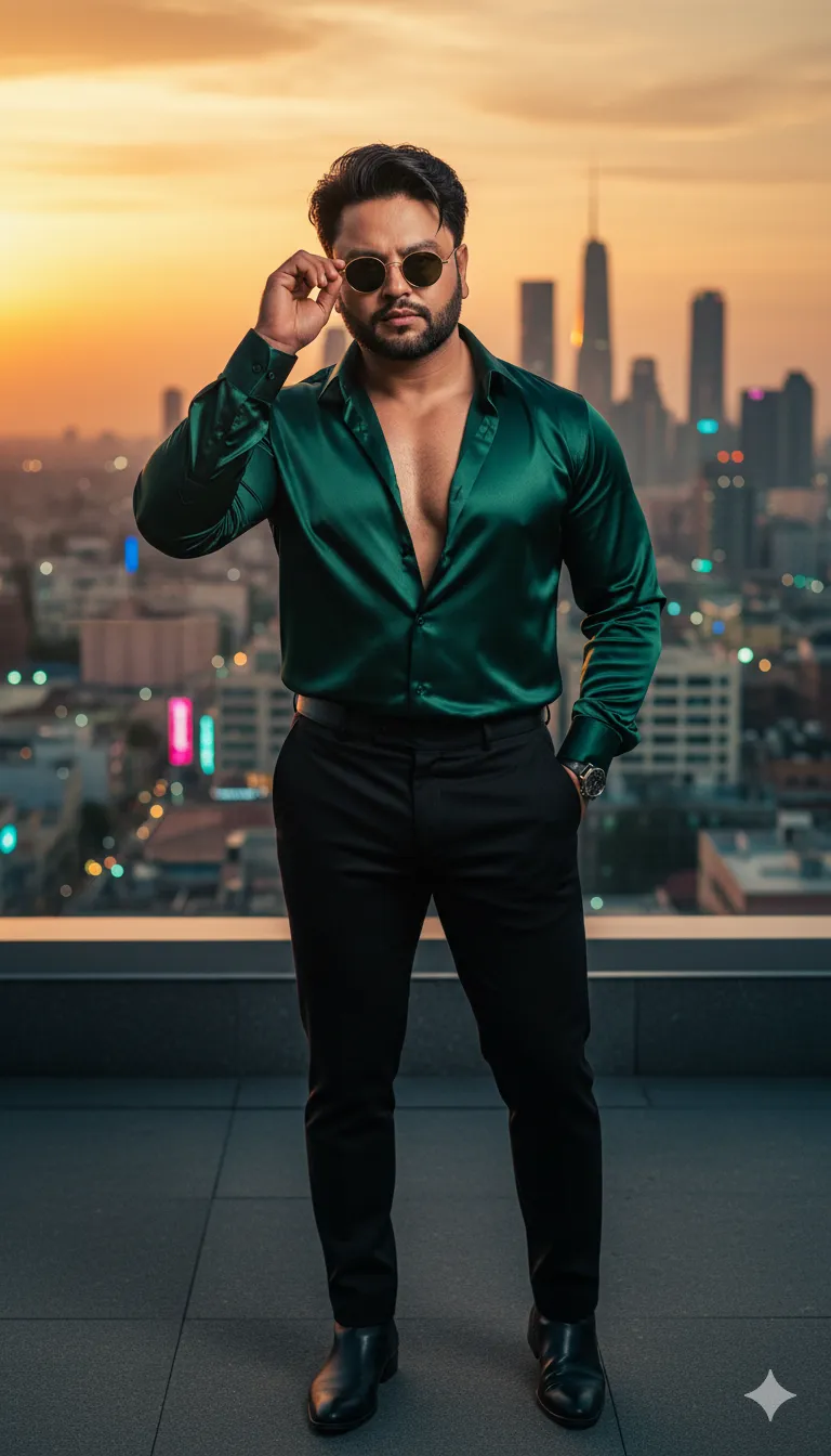 AI Prompt 254 A hyper-realistic 8K UHD editorial-style fashion photoshoot of a handsome