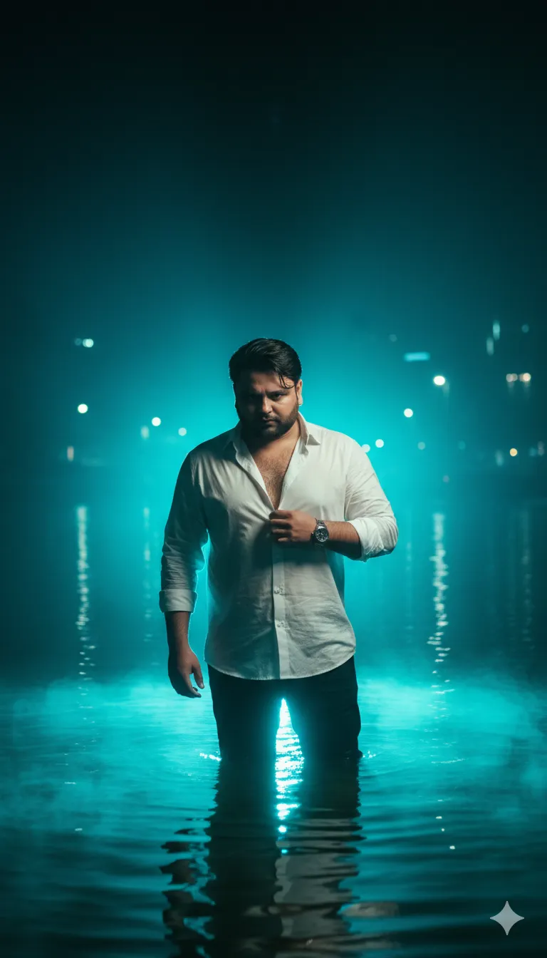 Rana Zeeshan Ahmad Founder & CEO For ITWORLD's AI Prompt 267 A cinematic portrait of a stylish man in a dark coat and scarf