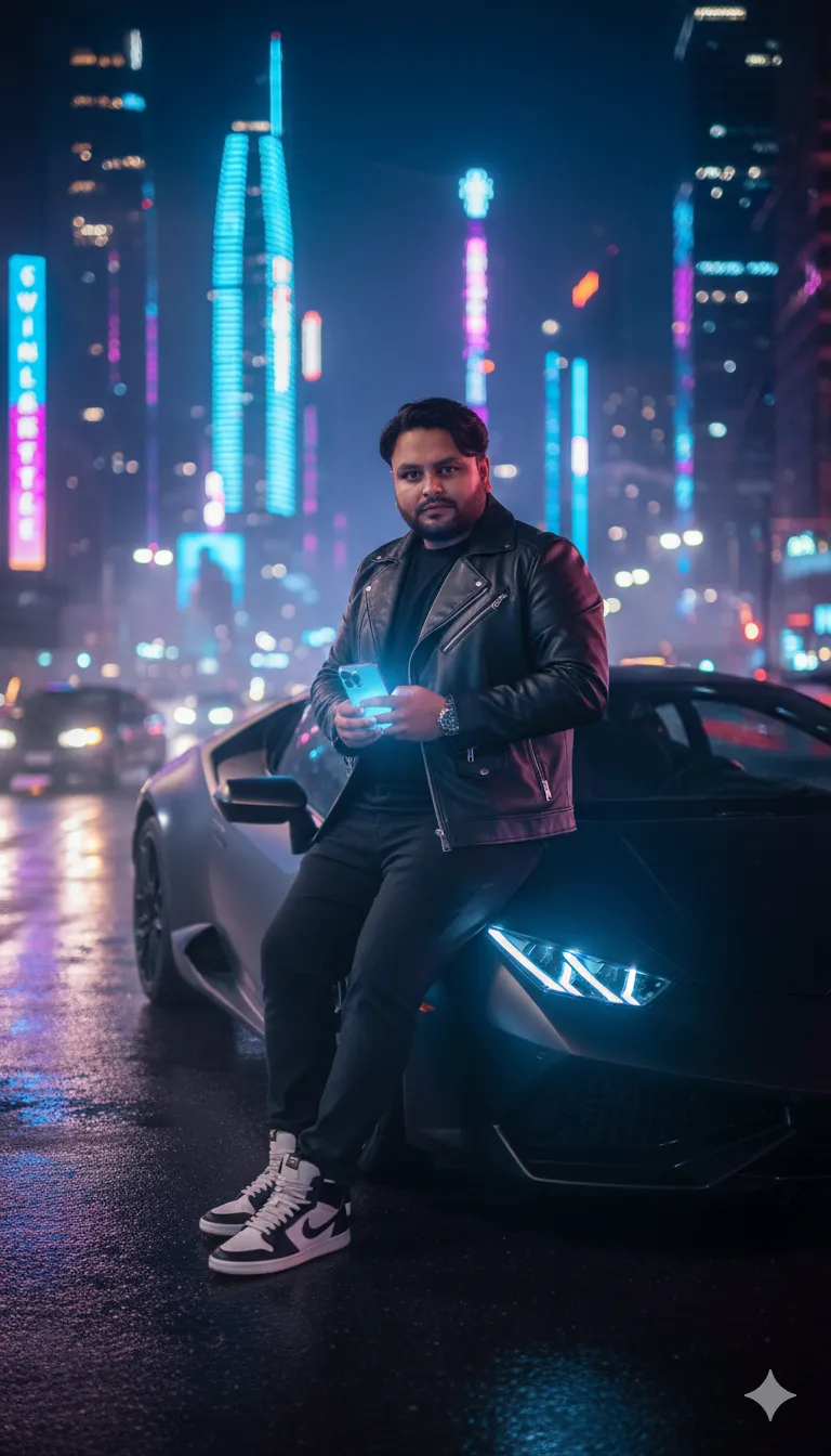 AI Prompt 268 Make my photo A cinematic solo portrait of man attached