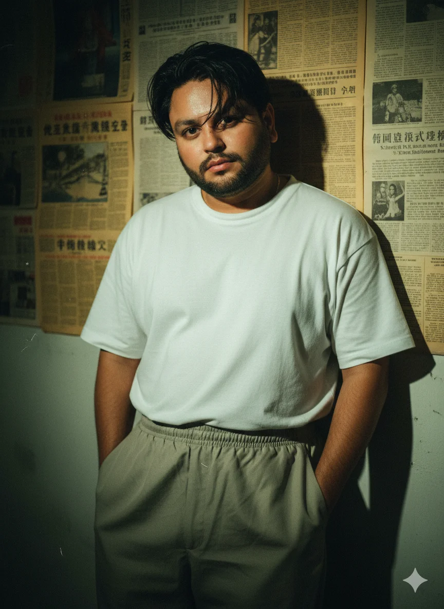 AI Prompt 27 Photorealistic retro usa 1990s portrait