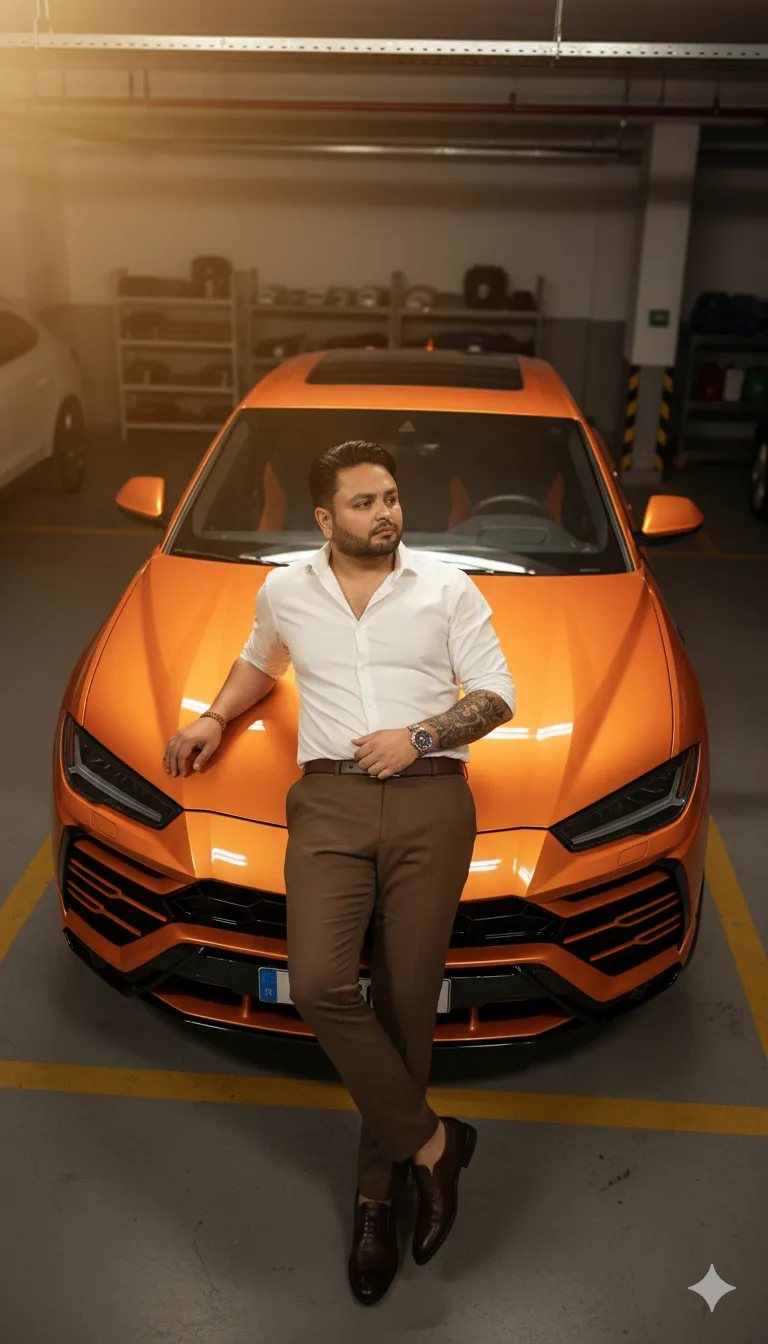 AI Prompt 274 Art Style: Editorial, urban fashion photography, dramatic lighting, and realistic.