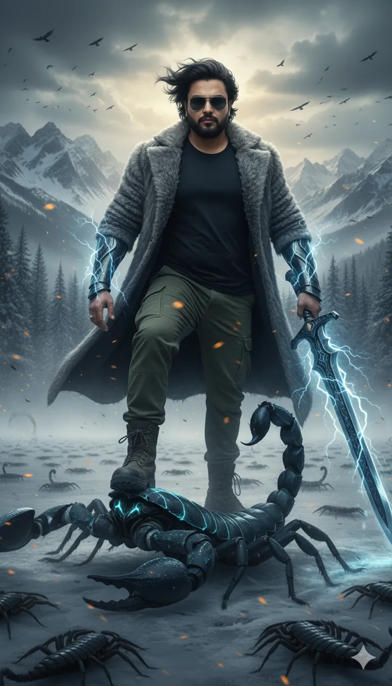 AI Prompt 287 Epic ultra-realistic 9:16 cinematic shot of a 32-year-old man with wind-swept hair