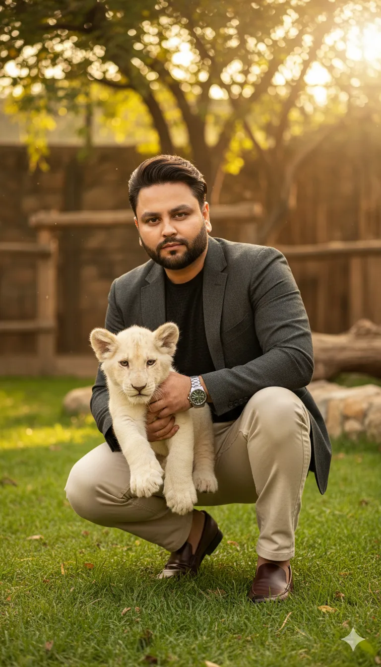 AI Prompt 318 A strikingly handsome man with a meticulously groomed short dark beard and stylish hair