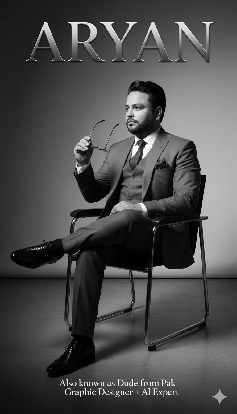 AI Prompt 350 gazing pensively to the side with a calm, sophisticated expression