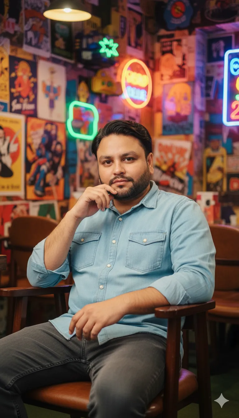 AI Prompt 370 Mid-shot, eye-level, of [reference woman on the photo]