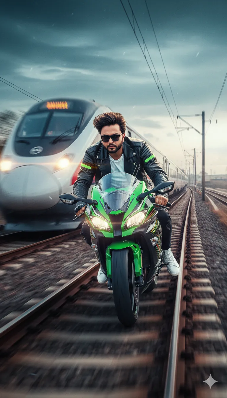 AI Prompt 374 A confident, stylish man (use my image for accurate facial reference)