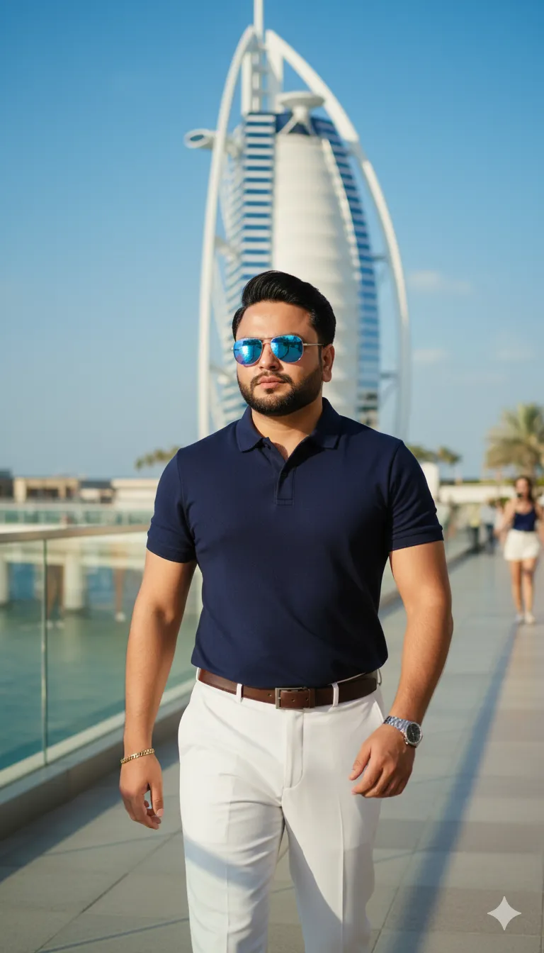 AI Prompt 378 Cinematic lifestyle photography of a stylish 29-year-old Pakistani man