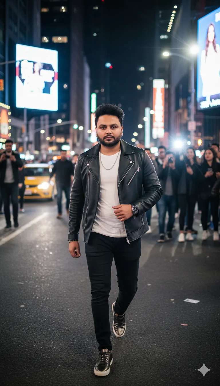 Rana Zeeshan Ahmad Founder & CEO For ITWORLD's AI Prompt 380 messy but extremely sexy hairstyle, dressed in modern designer streetwear