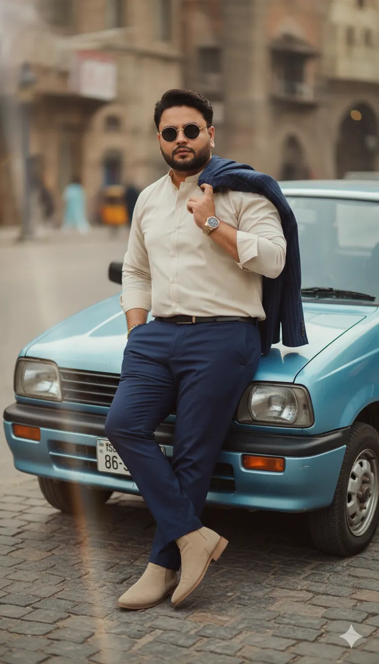 Rana Zeeshan Ahmad Founder & CEO For ITWORLD's AI Prompt 388 He wears a light beige mandarin-collar shirt with rolled-up sleeves