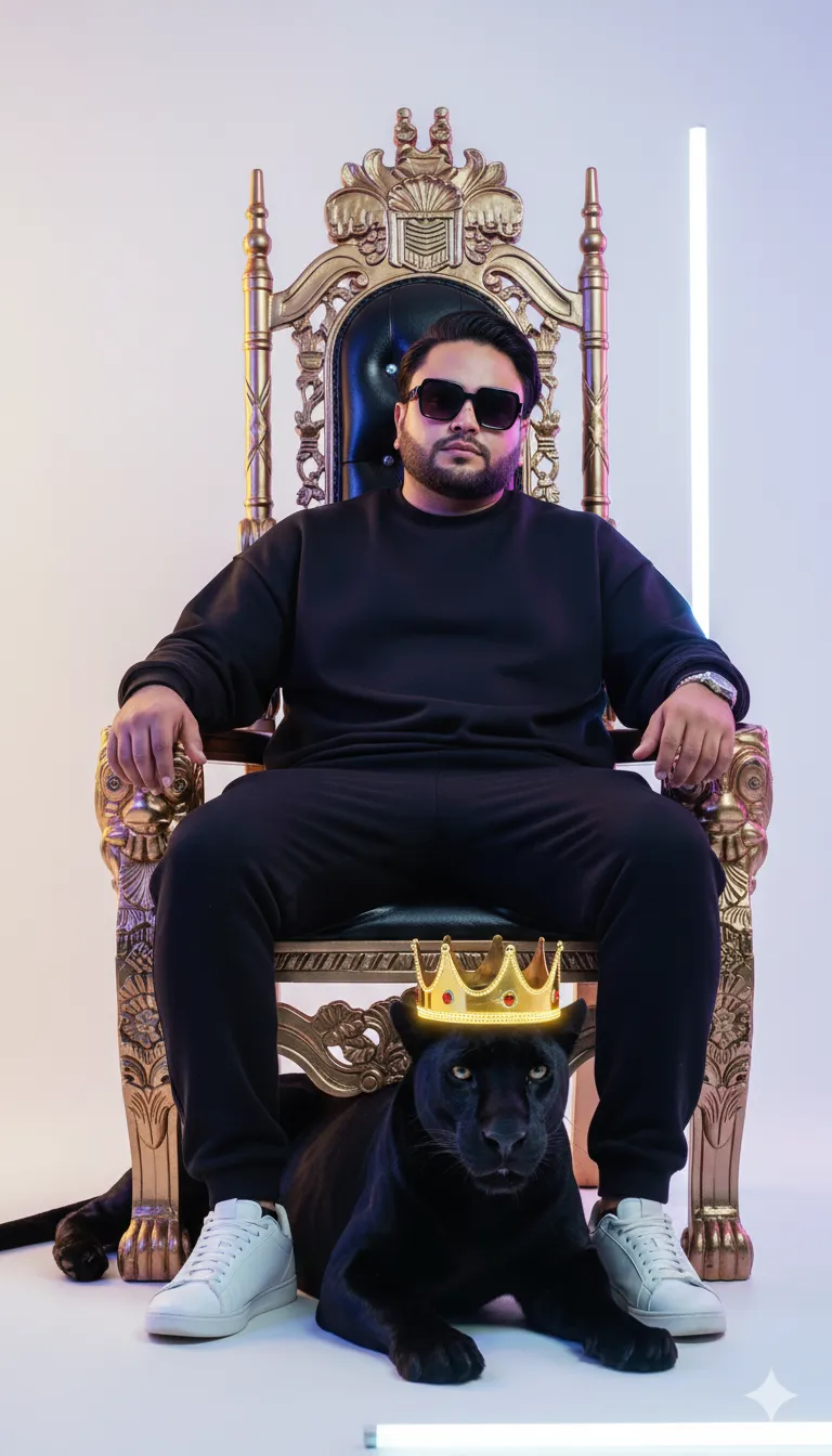 AI Prompt 389 A hyper-realistic full-body portrait of a male model