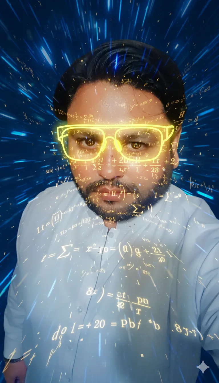 AI Prompt 426 with golden mathematical formulas projected across