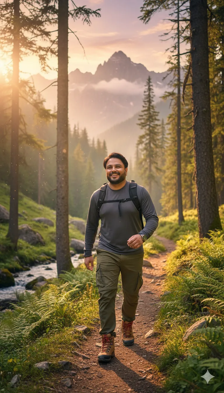 Rana Zeeshan Ahmad Founder & CEO For ITWORLD's AI Prompt 450 An authentic lifestyle portrait of a man engaged in outdoor activities