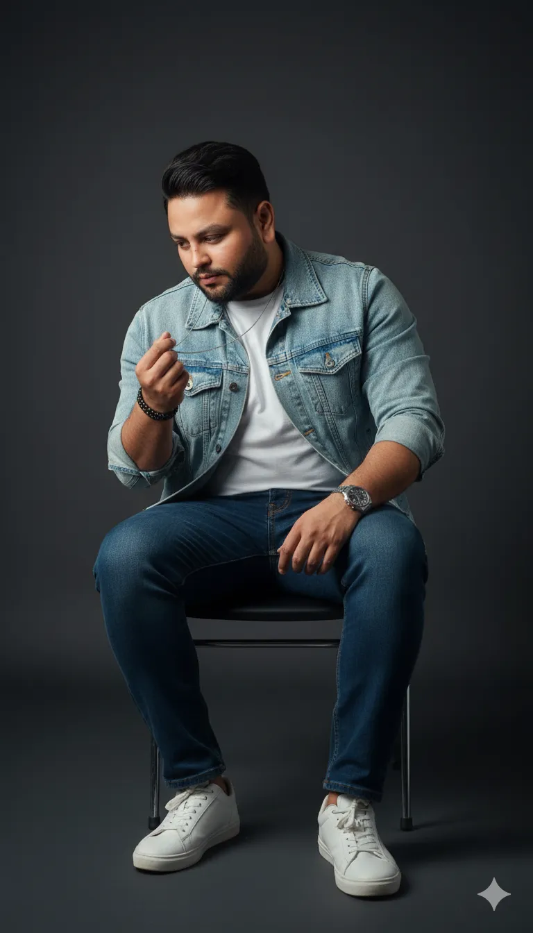 Rana Zeeshan Ahmad Founder & CEO For ITWORLD's AI Prompt 464 dark beaded bracelets on right, thin necklace in right hand