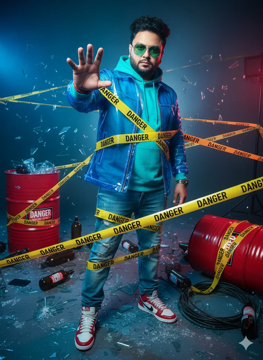 AI Prompt 61 In this striking high-fashion concept image