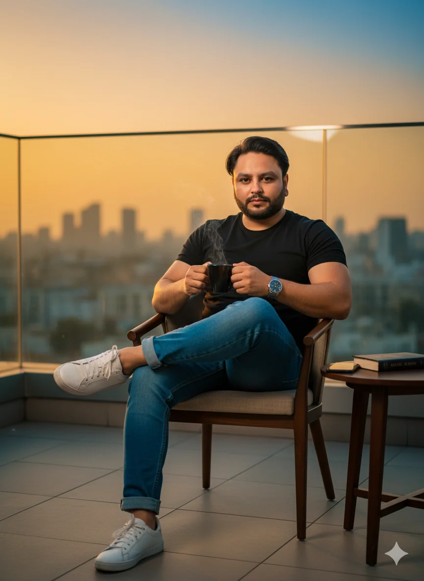 Rana Zeeshan Ahmad Founder & CEO For ITWORLD's AI Prompt 73 A stylish young man with the same facial features, beard