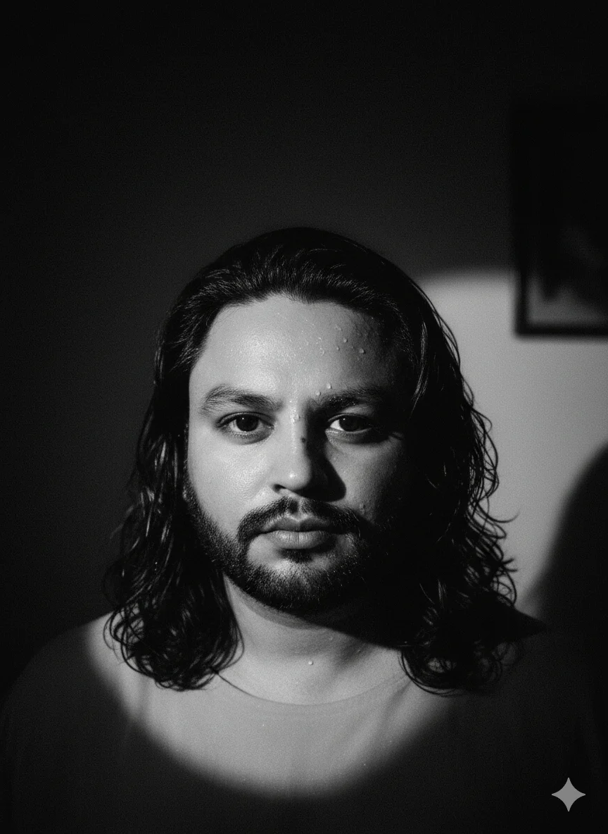 AI Prompt 90 can you create a high contrast portrait of my face