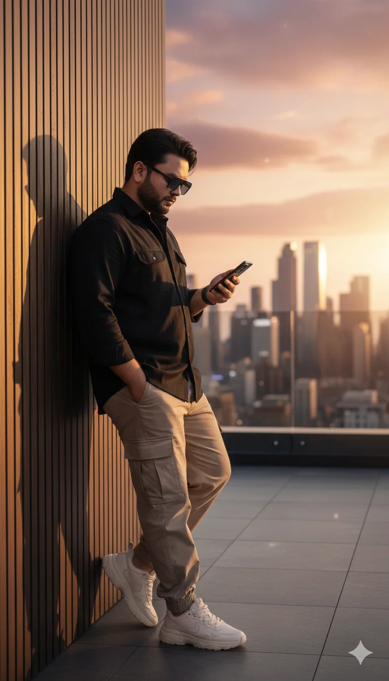 AI Prompt 93 A hyper-realistic 8K digital portrait of a stylish young South